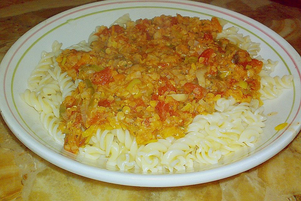 Linsen Bolognese