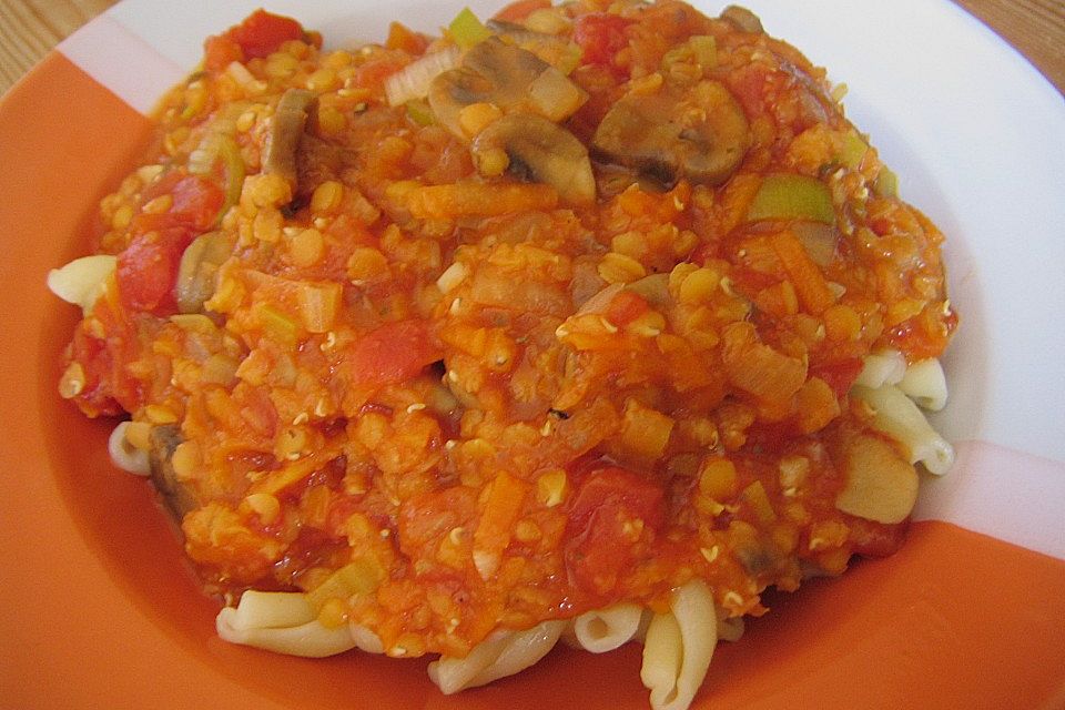 Linsen Bolognese