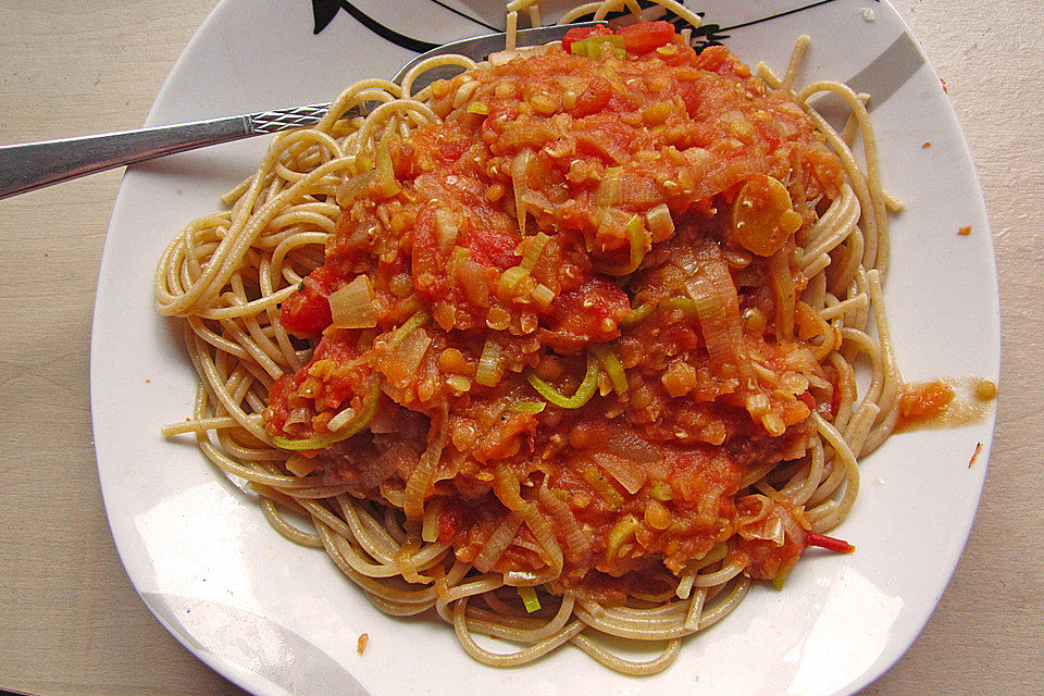 Linsen Bolognese