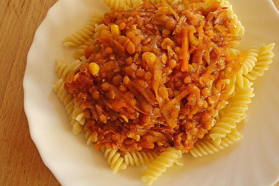 Linsen Bolognese