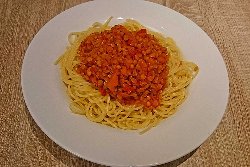 Linsen Bolognese