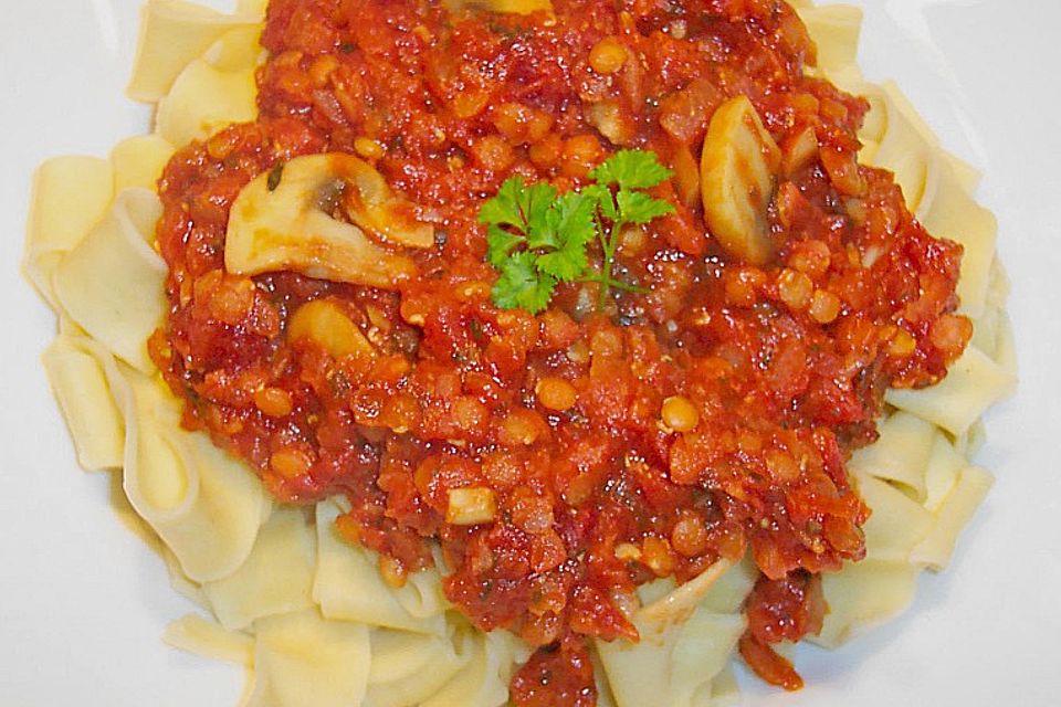 Linsen Bolognese