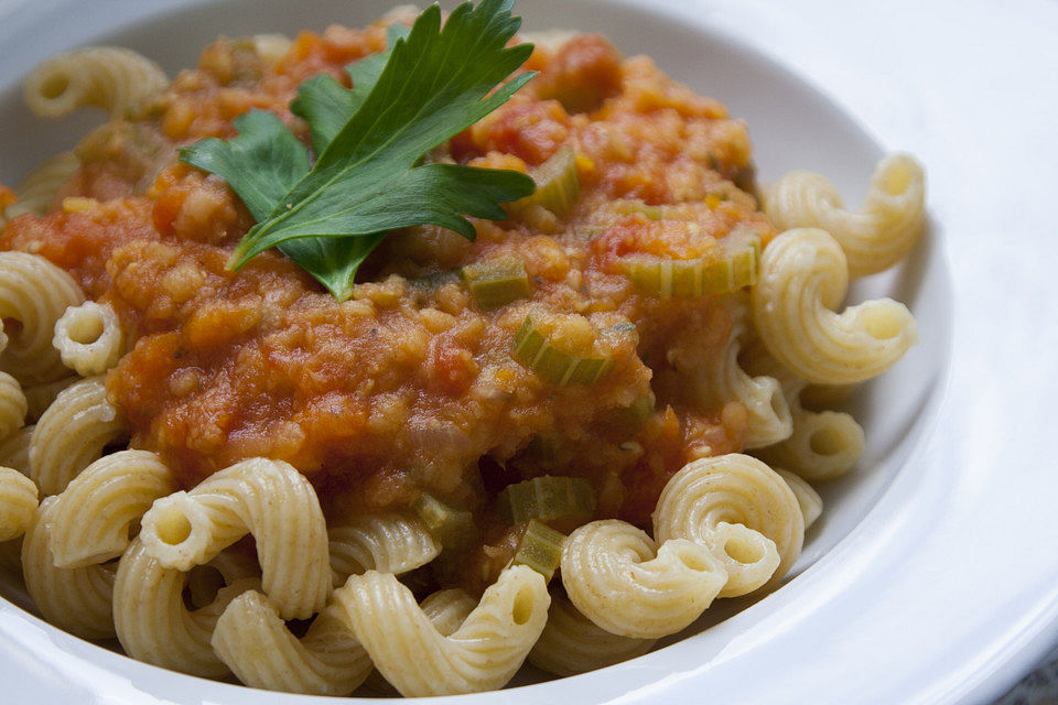 Linsen Bolognese