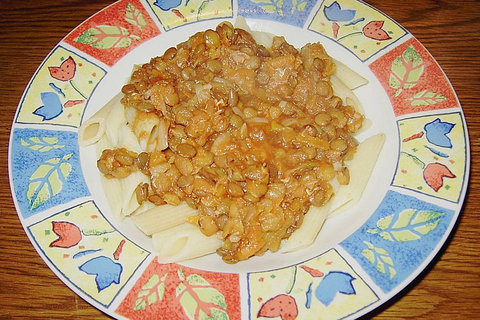 Linsen Bolognese