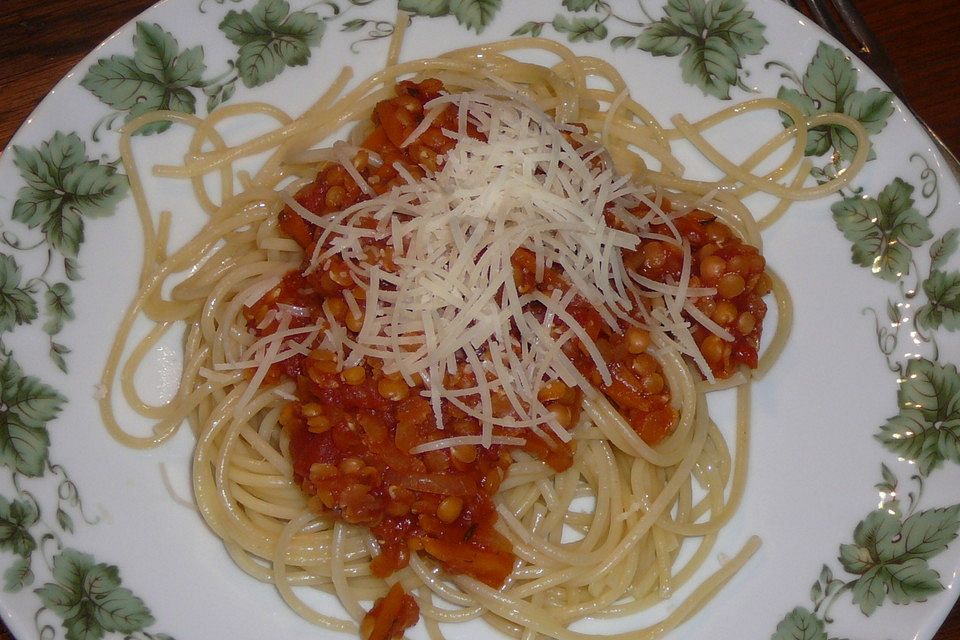 Linsen Bolognese