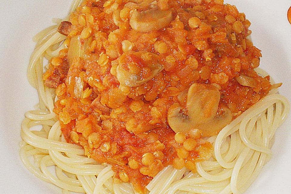 Linsen Bolognese