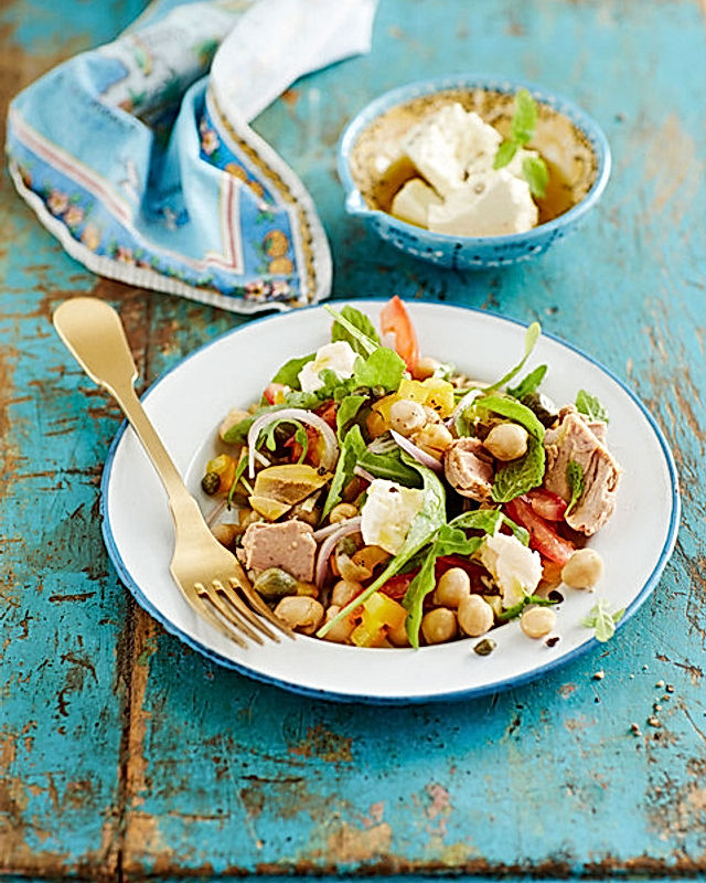 Kichererbsen - Thunfisch - Salat