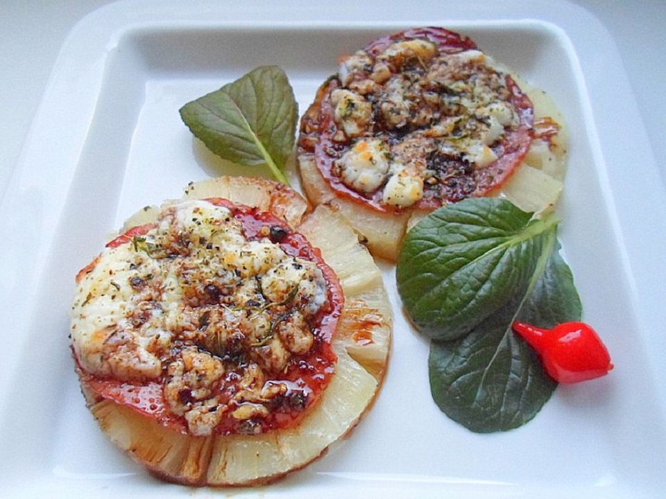 Ananas mit Serranoschinken und Ziegenkäse von Lonely-Goatherd| Chefkoch