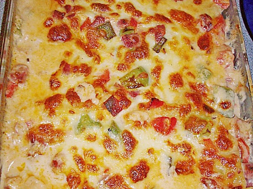 Paprika - Salami - Lasagne von Hani| Chefkoch