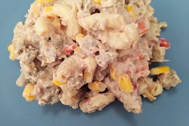 Frikadellen Nudel Sommer Salat von panthera666| Chefkoch