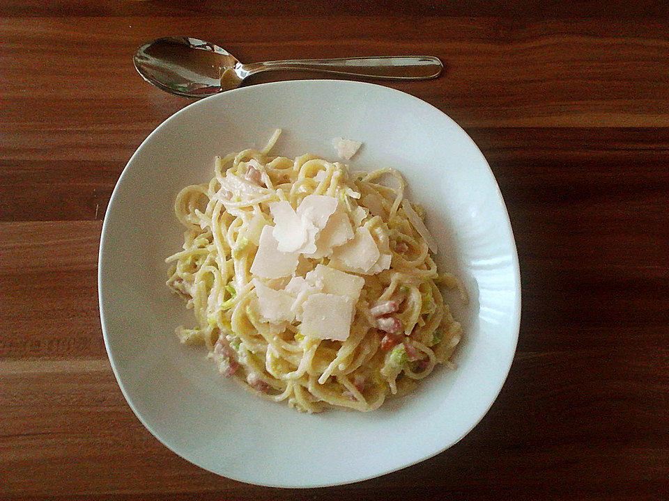 Spaghetti Lauch - Carbonara von browniie| Chefkoch