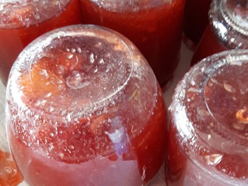 Ananas-Erdbeer-Sekt-Marmelade von JennyRommeiß| Chefkoch