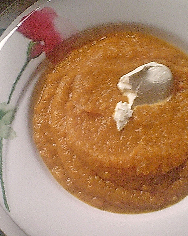 Kürbis - Kartoffel - Rahmsuppe