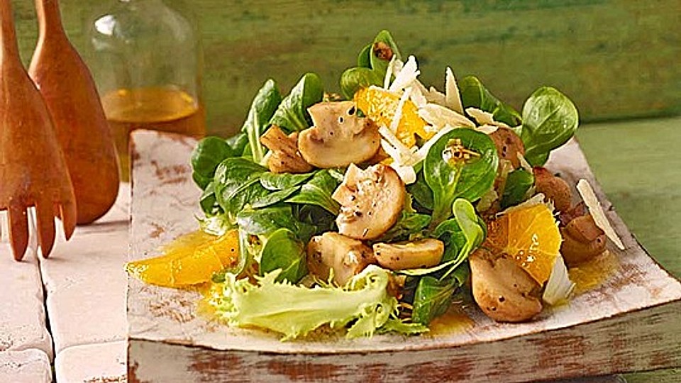 Salat mit Honigchampignons von fearingwolf