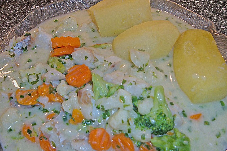 Fisch - Gemüse - Ragout