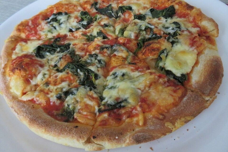 Spinatpizza