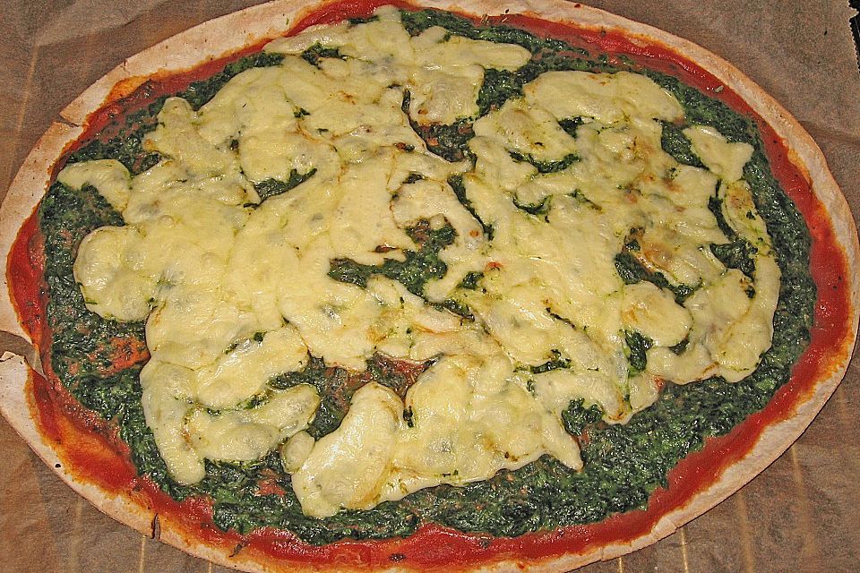 Spinatpizza