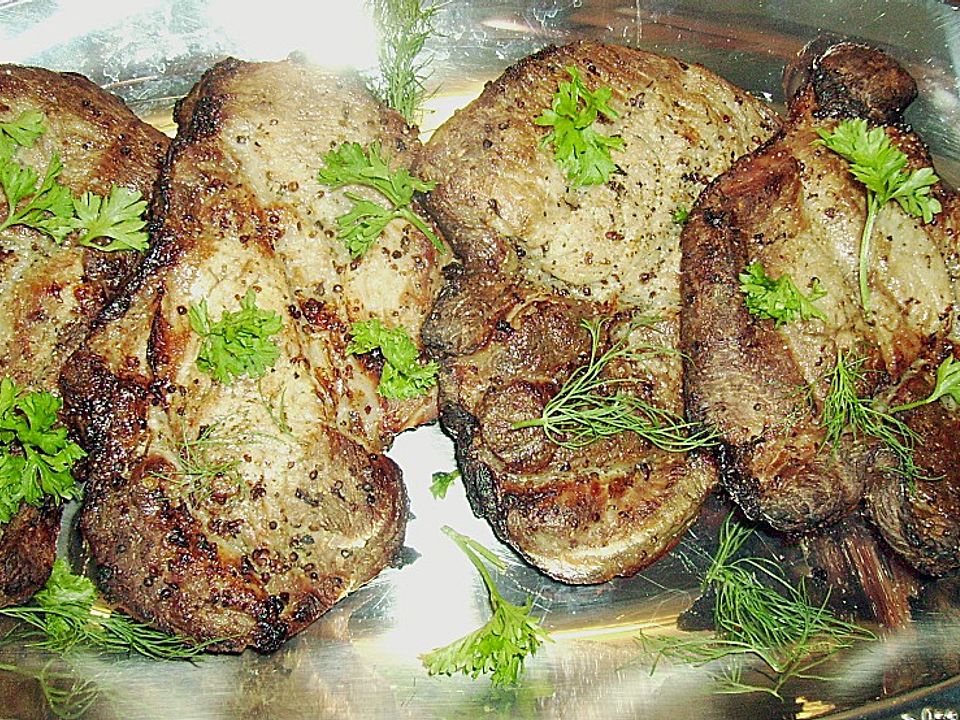 Schweinenackensteaks in Altbiermarinade von Mantis1| Chefkoch