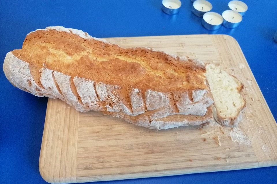 Käsebrötchen oder Baguette