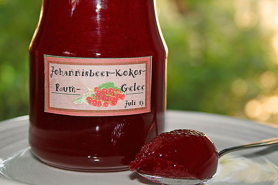 Johannisbeer - Kokos - Rum - Gelee