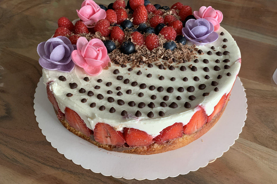 Erdbeer-Mascarpone-Torte