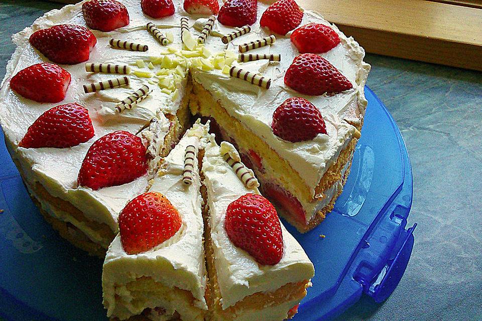 Erdbeer-Mascarpone-Torte