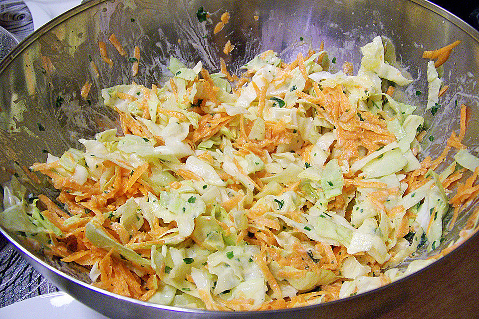 Weißkraut - Karotten - Salat