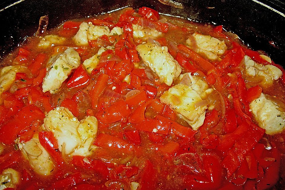 Paprika - Fisch - Gulasch