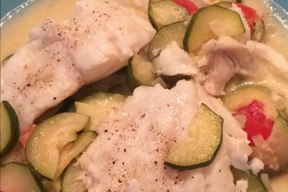 Zucchini-Fisch-Pfanne