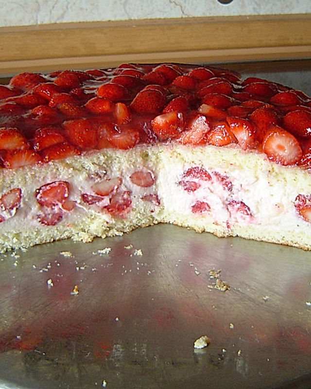 Erdbeer - Vanillesahne - Torte