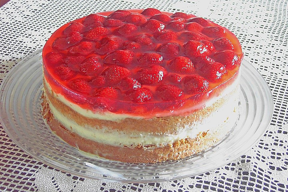 Erdbeer-Vanillecreme-Torte