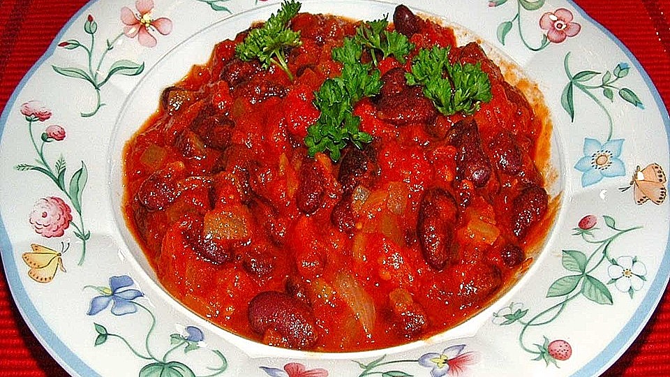 Kidneybohnen In Tomatensauce Von Schaukelpferd666 Chefkoch