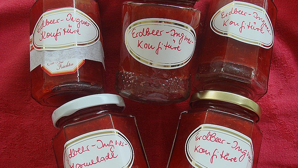 Erdbeer - Ingwer - Marmelade von grisella Erdbeer - Ingwer - Marmelade von grisella