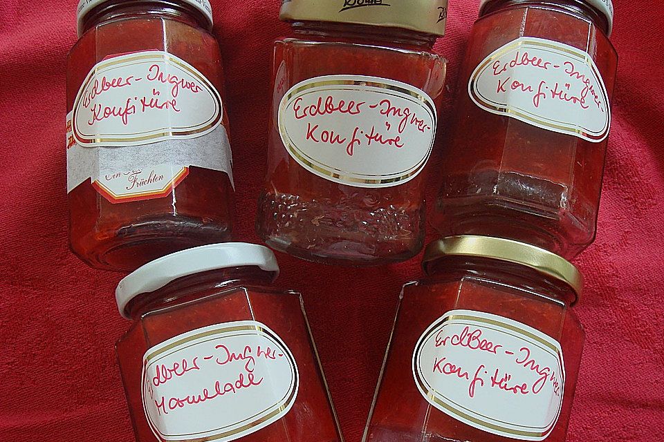 Erdbeer - Ingwer - Marmelade Erdbeer - Ingwer - Marmelade