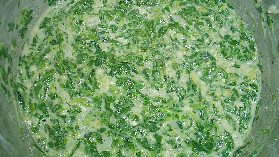 Spaghetti mit Spinatsoße von Lerena