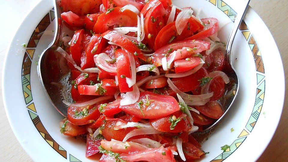 Einfacher Tomatensalat Von Meladori Magpie Chefkoch