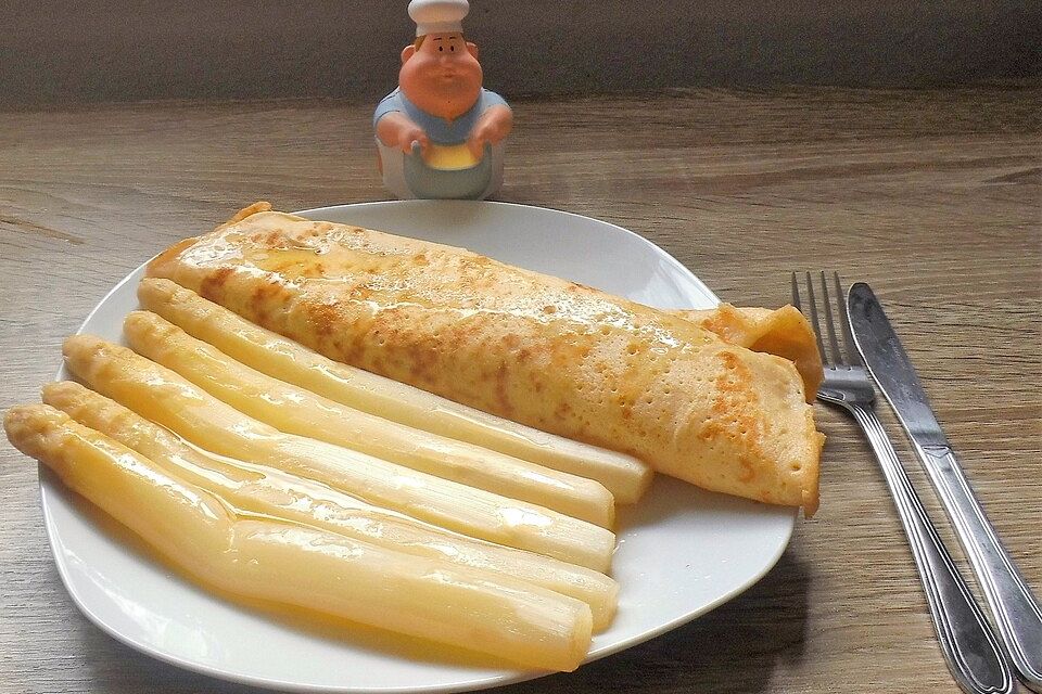 Stangenspargel Crepes