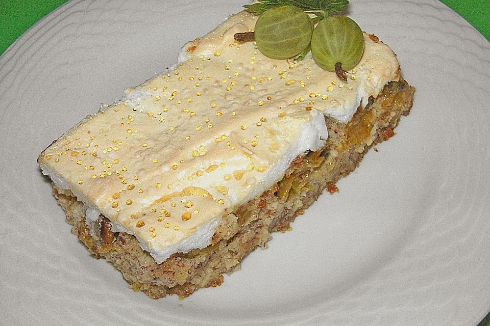 Stachelbeer - Nuss - Kuchen