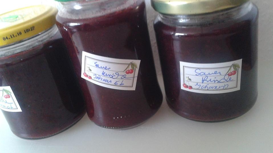 Sauerkirsch - Johannisbeer - Marmelade mit Rum von suesse81 Sauerkirsch - Johannisbeer - Marmelade mit Rum von suesse81
