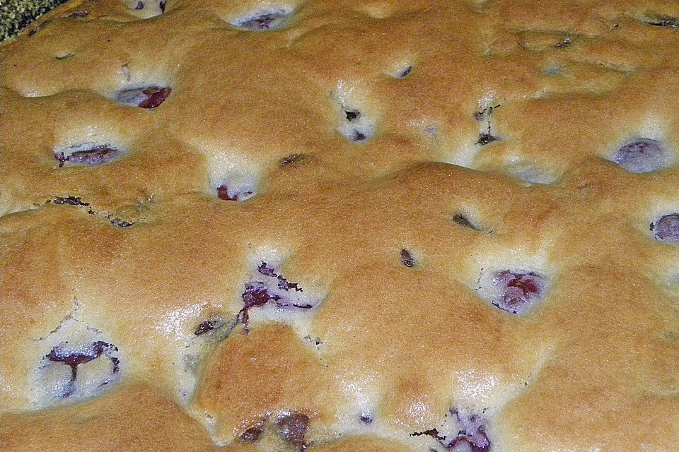 Kirschkuchen mit Minzschokolade