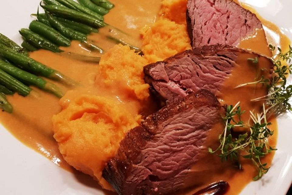 Rinderfilet an Whiskeyrahmsauce