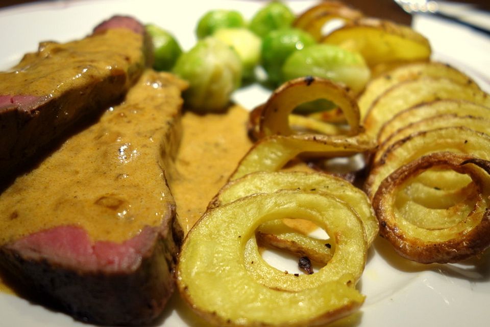 Rinderfilet an Whiskeyrahmsauce