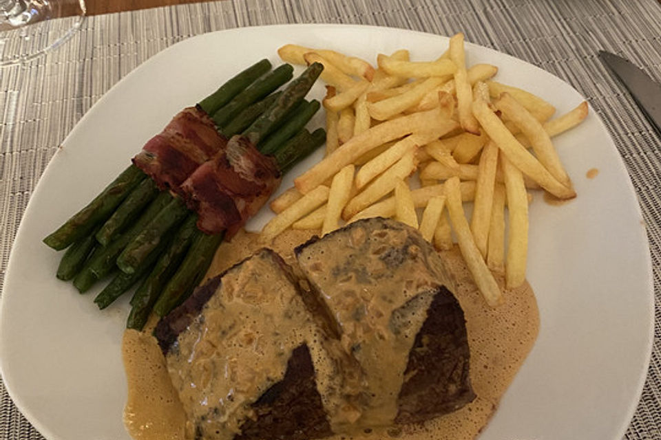 Rinderfilet an Whiskeyrahmsauce