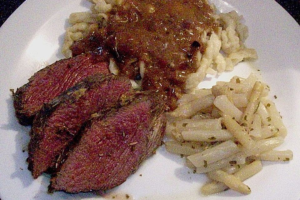 Rinderfilet an Whiskeyrahmsauce