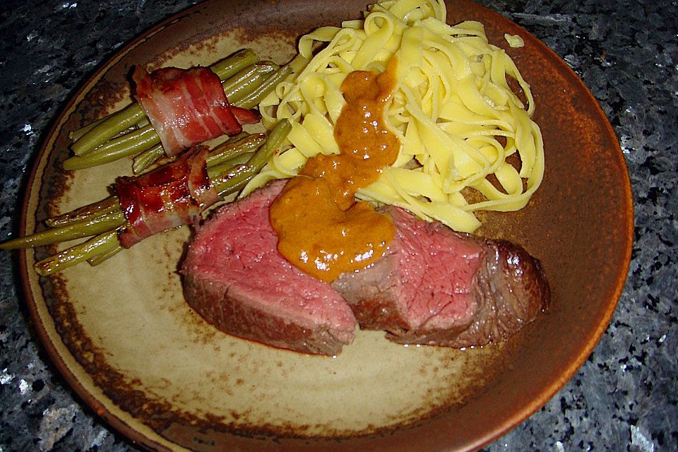 Rinderfilet an Whiskeyrahmsauce