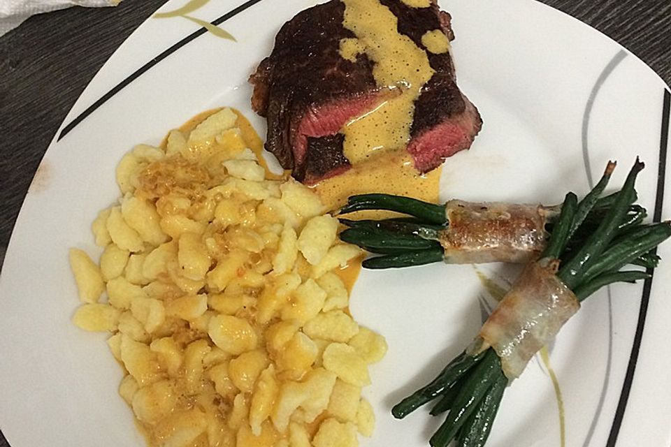 Rinderfilet an Whiskeyrahmsauce