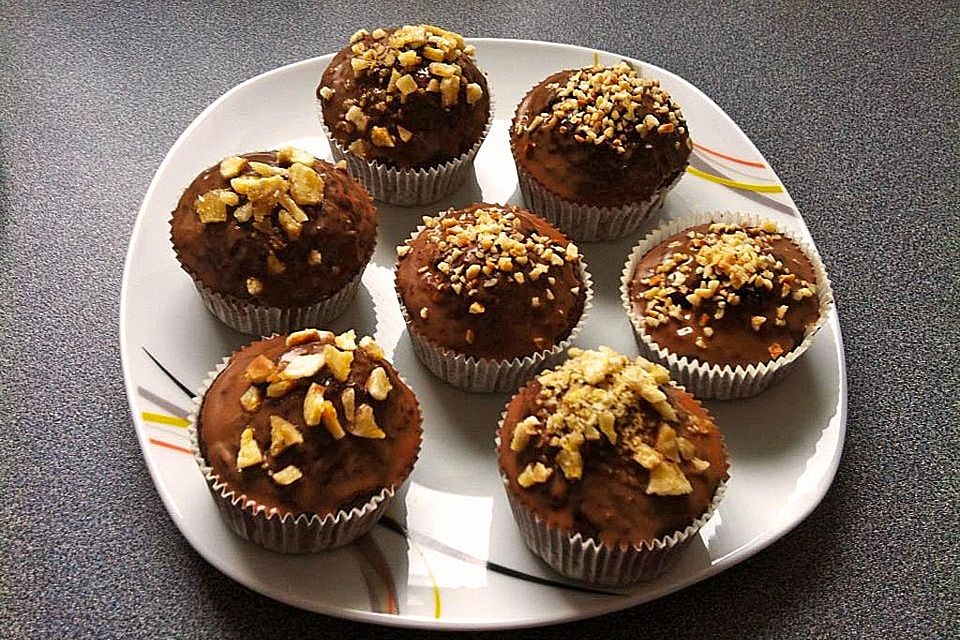 Bananen-Haselnuss-Muffins