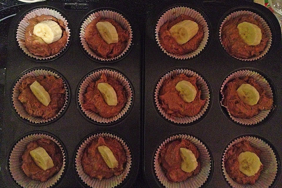 Bananen-Haselnuss-Muffins