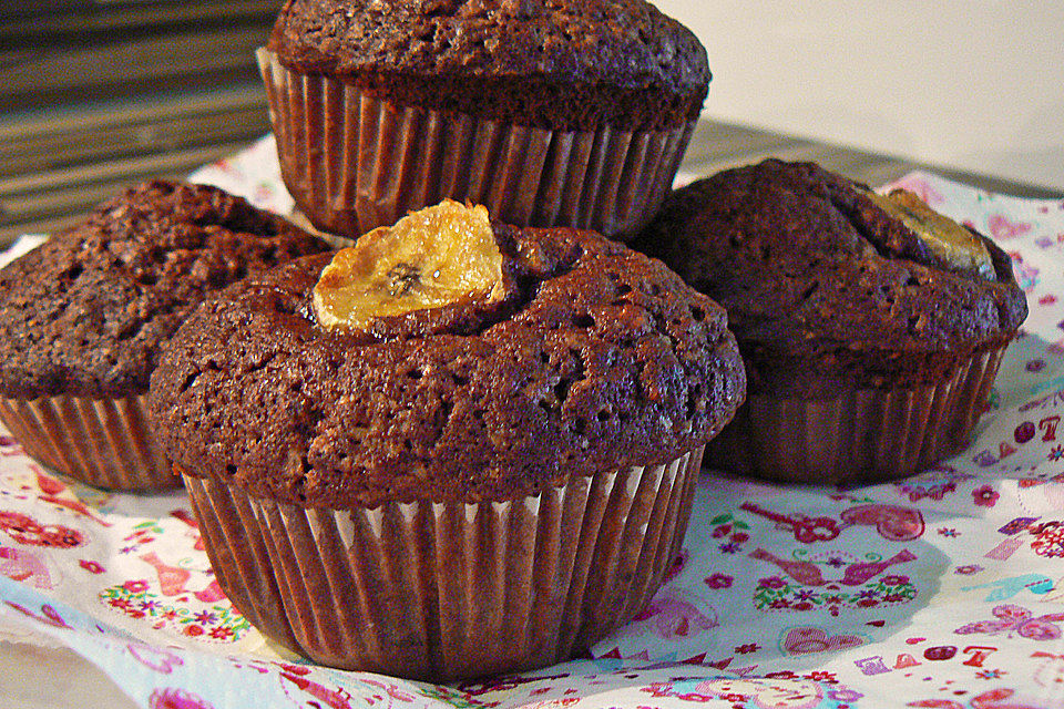 Bananen-Haselnuss-Muffins