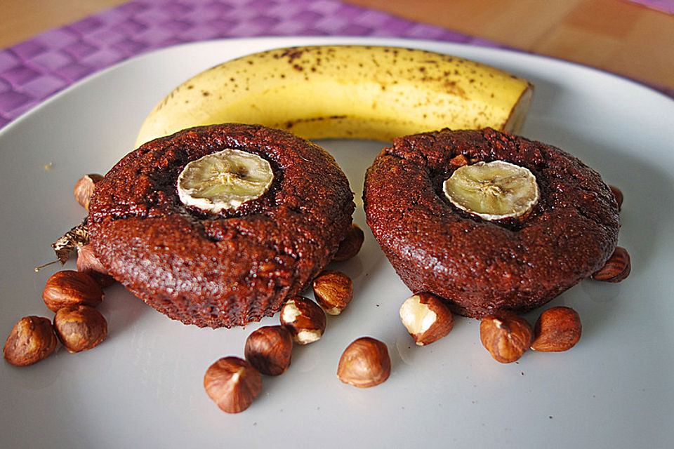 Bananen-Haselnuss-Muffins